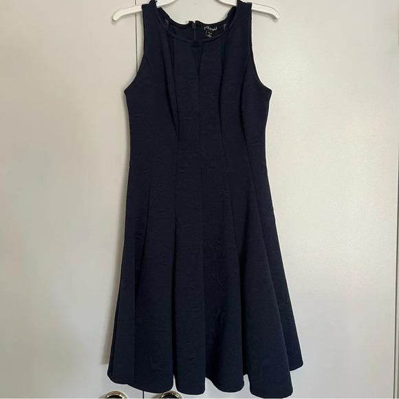 NWOT Roz & Ali Navy Blue A-Line Swing Dress size 2 Petite - Picture 10 of 10